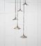 From The Anvil Smooth Nickel Flora Cluster Pendant in Slate