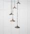 From The Anvil Smooth Nickel Flora Cluster Pendant in Soot