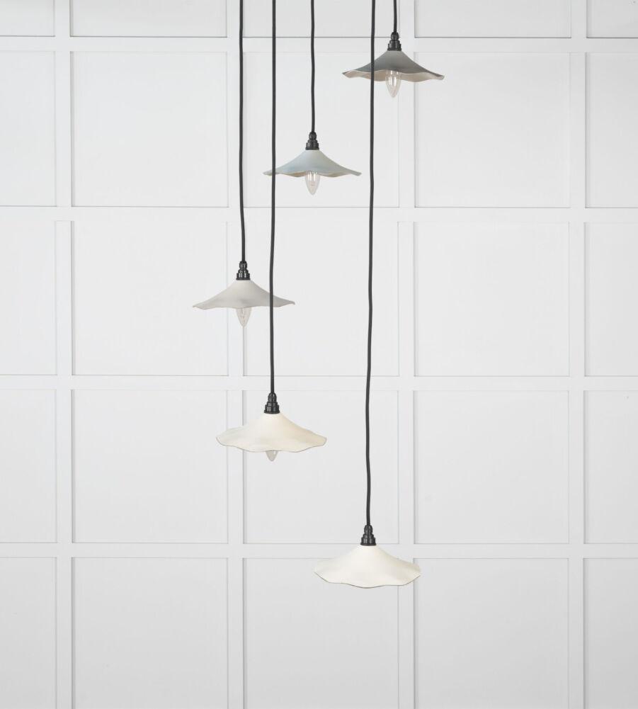 From The Anvil Smooth Nickel Flora Cluster Pendant in Teasel - Image 3