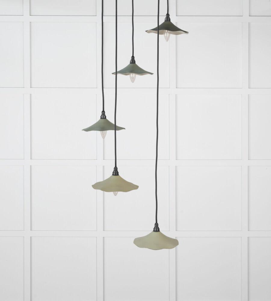 From The Anvil Smooth Nickel Flora Cluster Pendant in Tump - Image 3