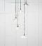 From The Anvil Smooth Brass Flora Cluster Pendant in Birch