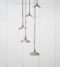 From The Anvil Smooth Brass Flora Cluster Pendant in Bluff