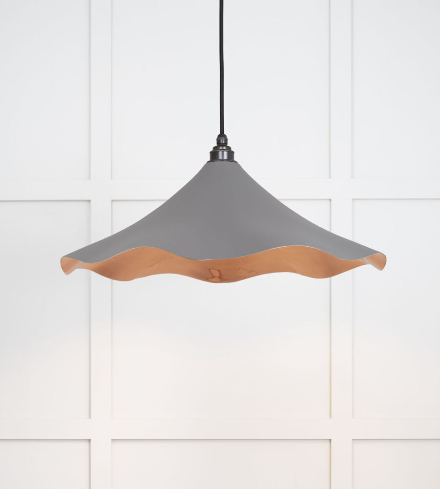 From The Anvil Smooth Copper Flora Pendant in Bluff