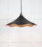From The Anvil Smooth Copper Flora Pendant in Elan Black