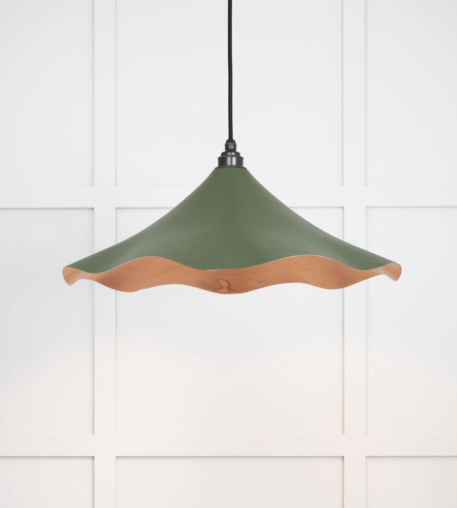 From The Anvil Smooth Copper Flora Pendant in Heath