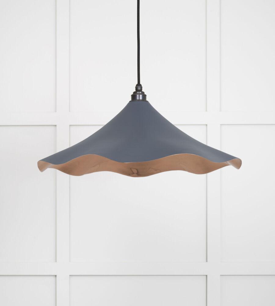 From The Anvil Smooth Copper Flora Pendant in Slate - Image 3