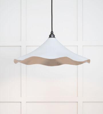 From The Anvil Smooth Nickel Flora Pendant in Birch