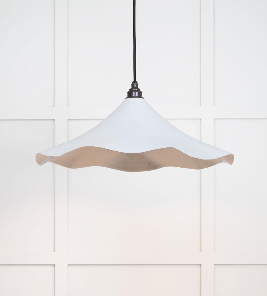 From The Anvil Smooth Nickel Flora Pendant in Birch