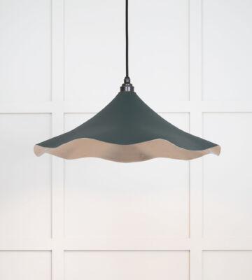 From The Anvil Smooth Nickel Flora Pendant in Dingle