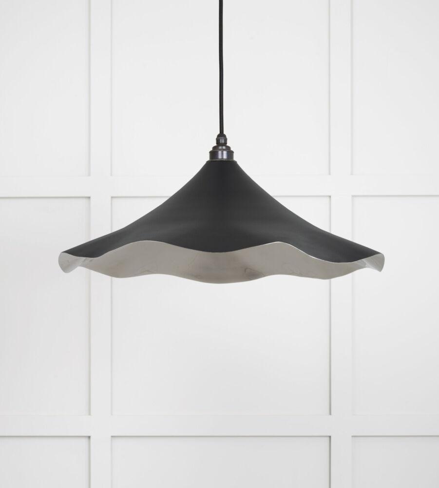 From The Anvil Smooth Nickel Flora Pendant in Elan Black - Image 3
