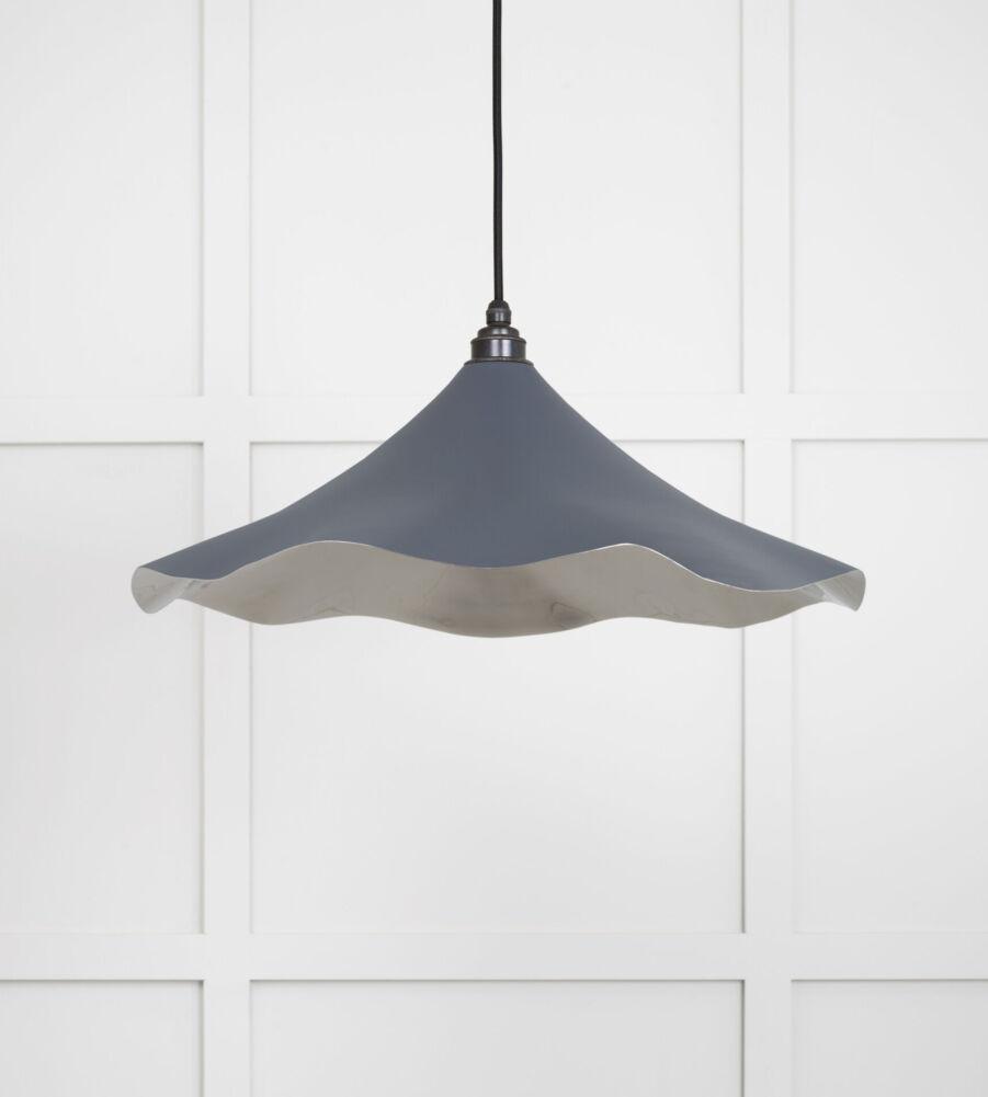 From The Anvil Smooth Nickel Flora Pendant in Slate - Image 3