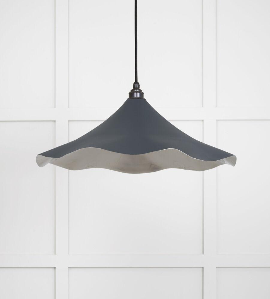 From The Anvil Smooth Nickel Flora Pendant in Soot - Image 3