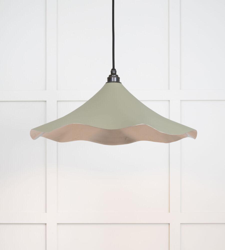 From The Anvil Smooth Nickel Flora Pendant in Tump