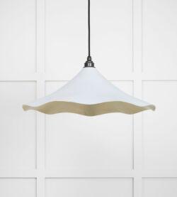 From The Anvil Smooth Brass Flora Pendant in Birch - Image 3