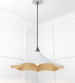 From The Anvil Smooth Brass Flora Pendant in Birch - Image 4