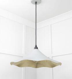 From The Anvil Smooth Brass Flora Pendant in Birch - Image 5