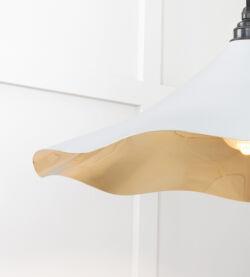 From The Anvil Smooth Brass Flora Pendant in Birch - Image 6