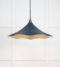 From The Anvil Smooth Brass Flora Pendant in Dusk