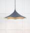 From The Anvil Smooth Brass Flora Pendant in Slate
