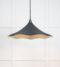 From The Anvil Smooth Brass Flora Pendant in Soot