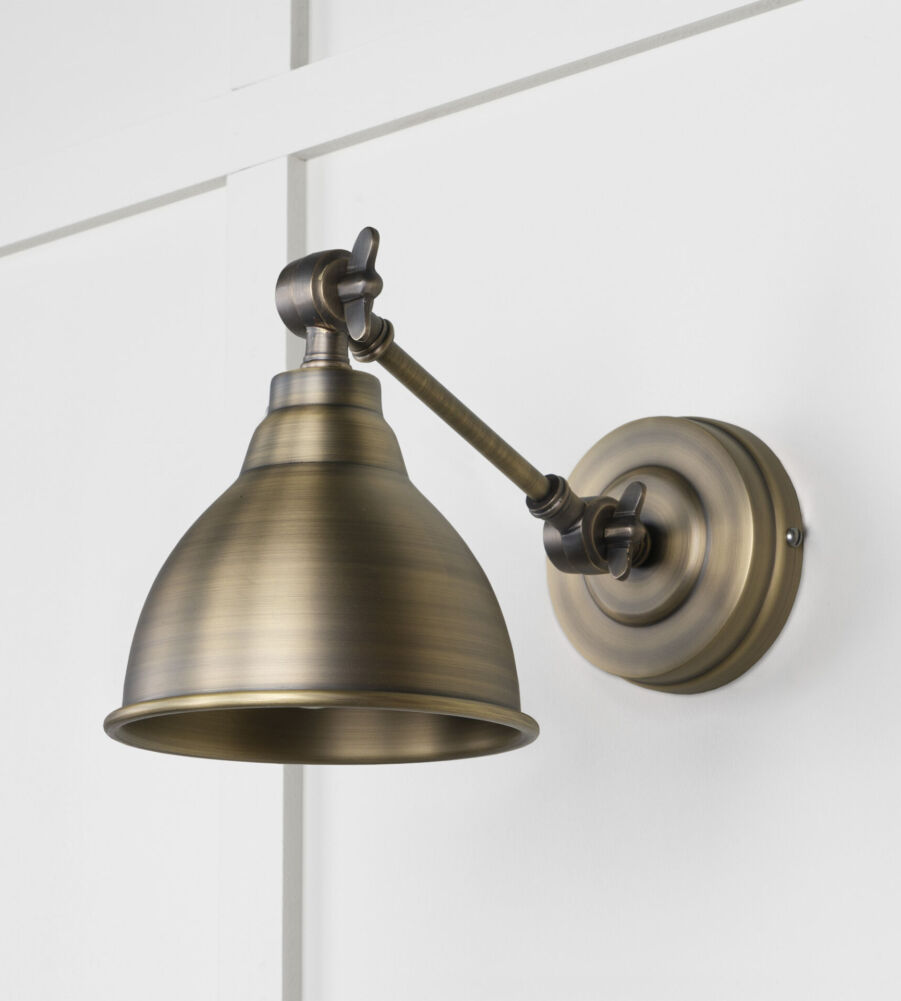 From The Anvil Aged Brass Brindley Wall Light - Image 3