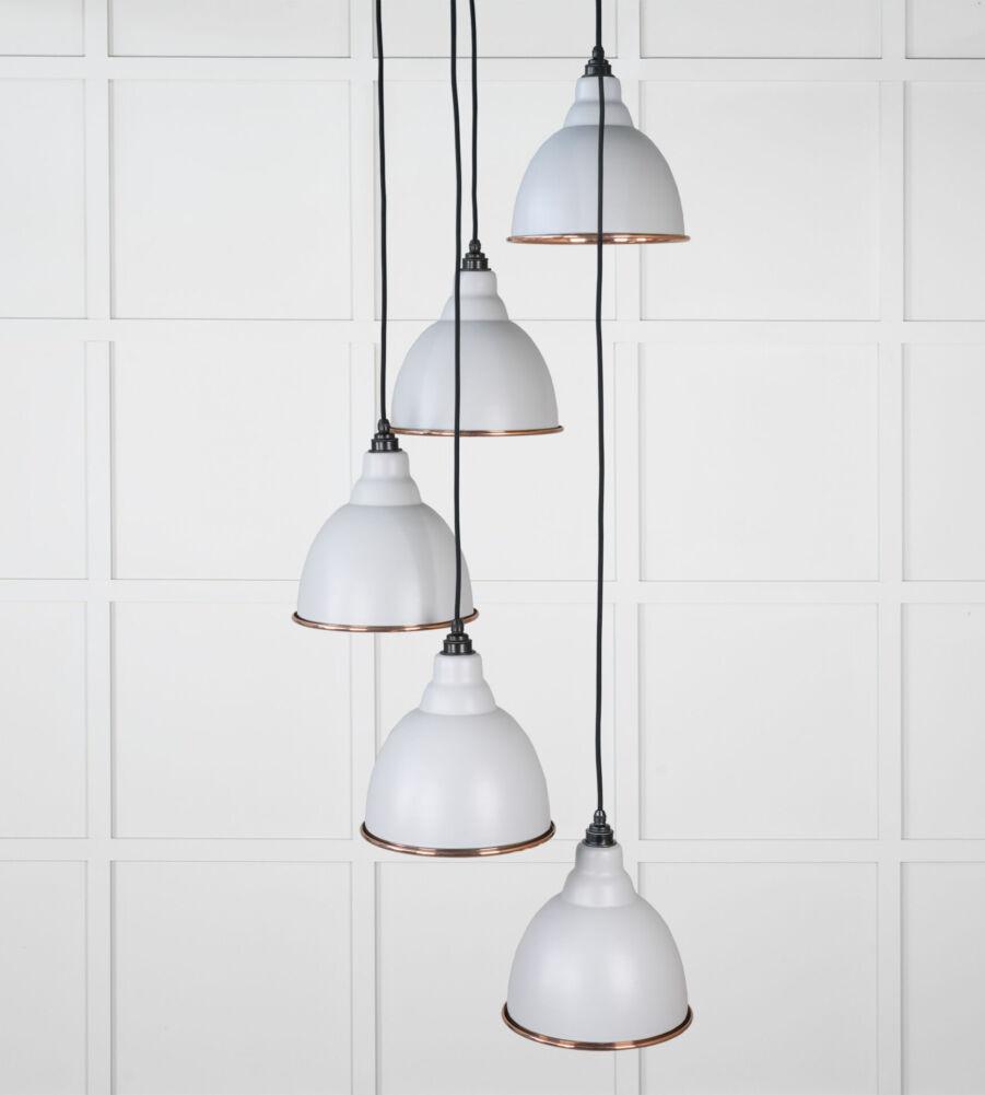 From The Anvil Smooth Copper Brindley Cluster Pendant in Birch - Image 3