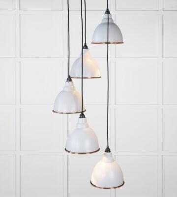 From The Anvil Smooth Copper Brindley Cluster Pendant in Birch