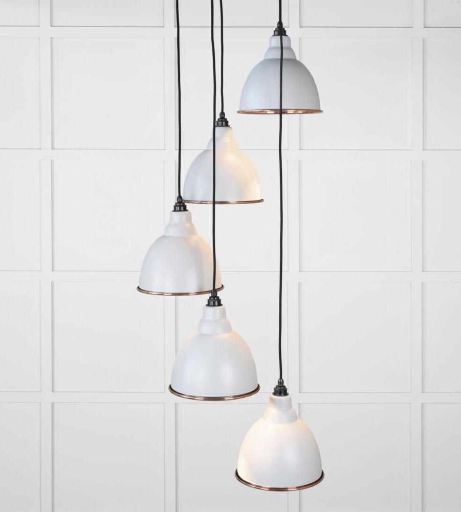 From The Anvil Smooth Copper Brindley Cluster Pendant in Birch