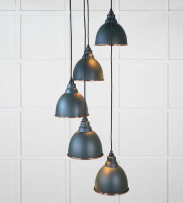 From The Anvil Smooth Copper Brindley Cluster Pendant in Dingle