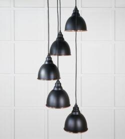 From The Anvil Smooth Copper Brindley Cluster Pendant in Elan Black - Image 3
