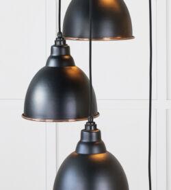 From The Anvil Smooth Copper Brindley Cluster Pendant in Elan Black - Image 5