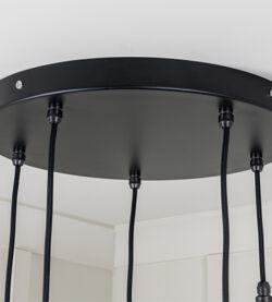 From The Anvil Smooth Copper Brindley Cluster Pendant in Elan Black - Image 6