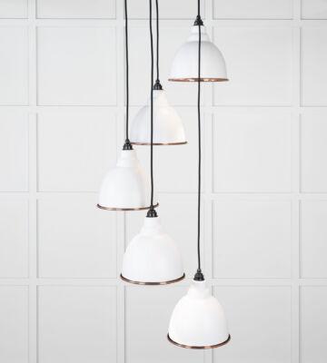 From The Anvil Smooth Copper Brindley Cluster Pendant in Flock