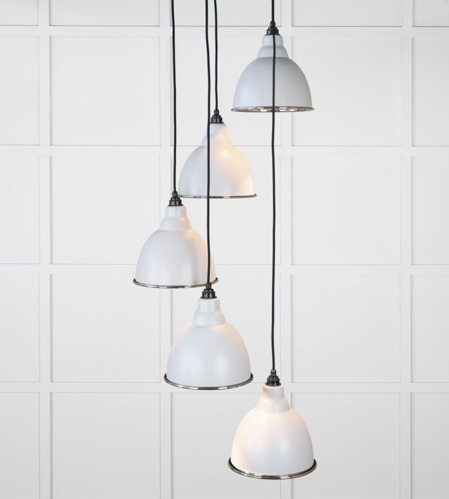 From The Anvil Smooth Nickel Brindley Cluster Pendant in Birch