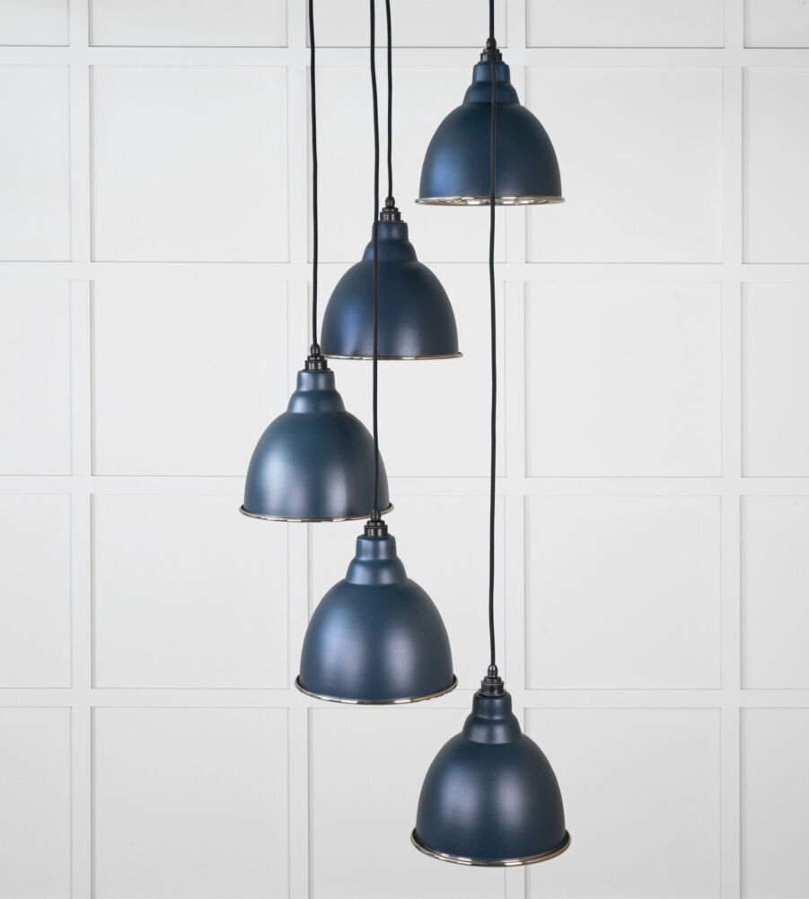 From The Anvil Smooth Nickel Brindley Cluster Pendant in Dusk - Image 3
