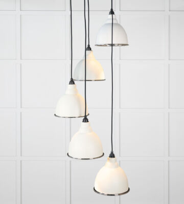 From The Anvil Smooth Nickel Brindley Cluster Pendant in Teasel