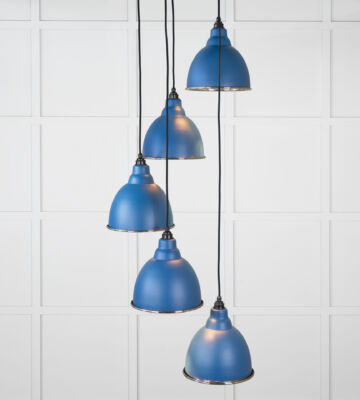 From The Anvil Smooth Nickel Brindley Cluster Pendant in Upstream