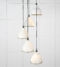 From The Anvil Smooth Brass Brindley Cluster Pendant in Teasel
