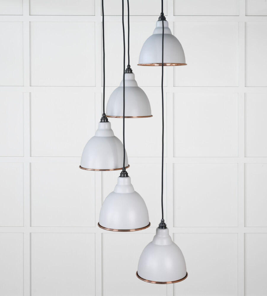 From The Anvil Hammered Copper Brindley Cluster Pendant in Birch - Image 3