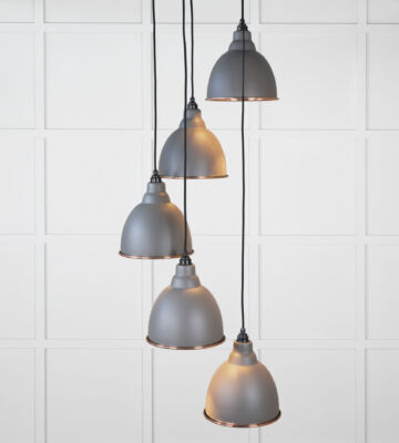 From The Anvil Hammered Copper Brindley Cluster Pendant in Bluff