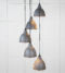 From The Anvil Hammered Copper Brindley Cluster Pendant in Bluff