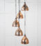 From The Anvil Hammered Copper Brindley Cluster Pendant