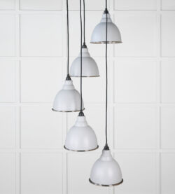 From The Anvil Hammered Nickel Brindley Cluster Pendant in Birch - Image 3