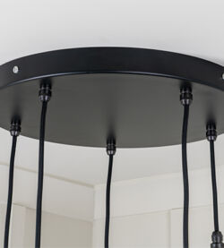From The Anvil Hammered Nickel Brindley Cluster Pendant in Birch - Image 6