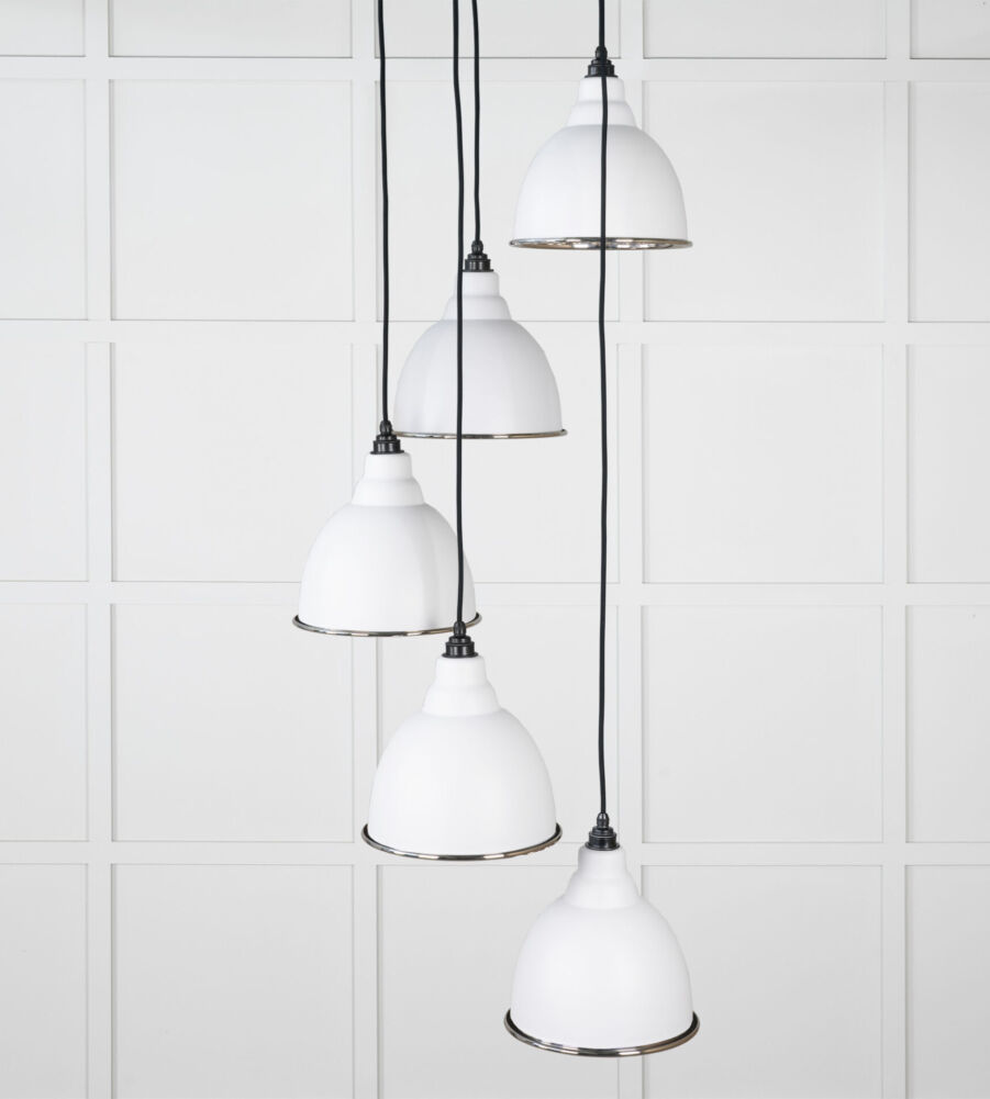 From The Anvil Hammered Nickel Brindley Cluster Pendant in Flock - Image 3