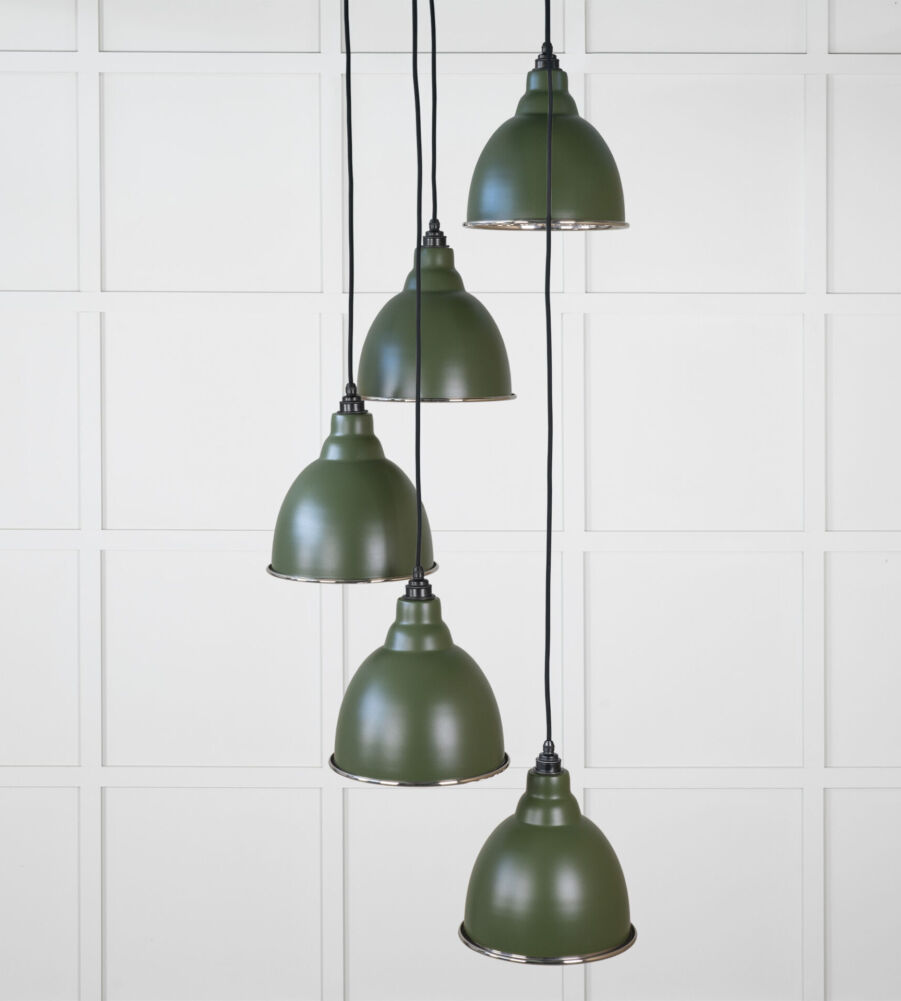 From The Anvil Hammered Nickel Brindley Cluster Pendant in Heath - Image 3