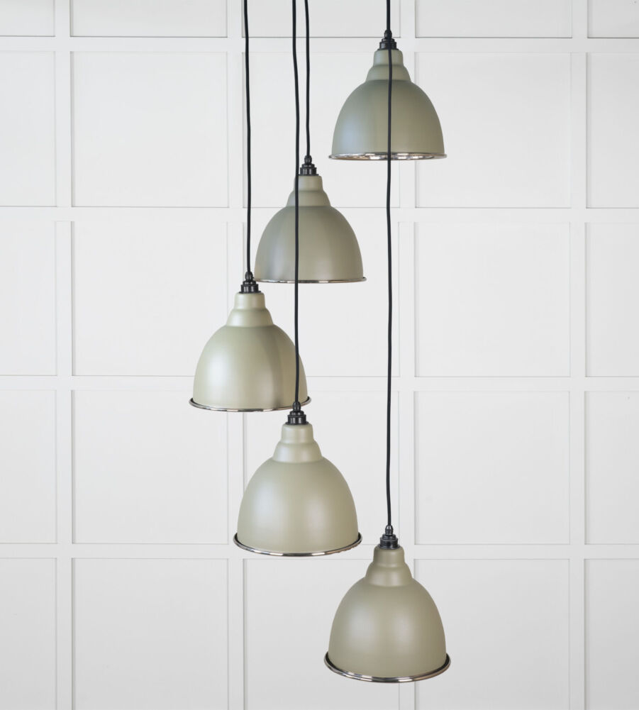 From The Anvil Hammered Nickel Brindley Cluster Pendant in Tump - Image 3