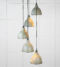 From The Anvil Hammered Nickel Brindley Cluster Pendant in Tump