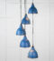 From The Anvil Hammered Nickel Brindley Cluster Pendant in Upstream
