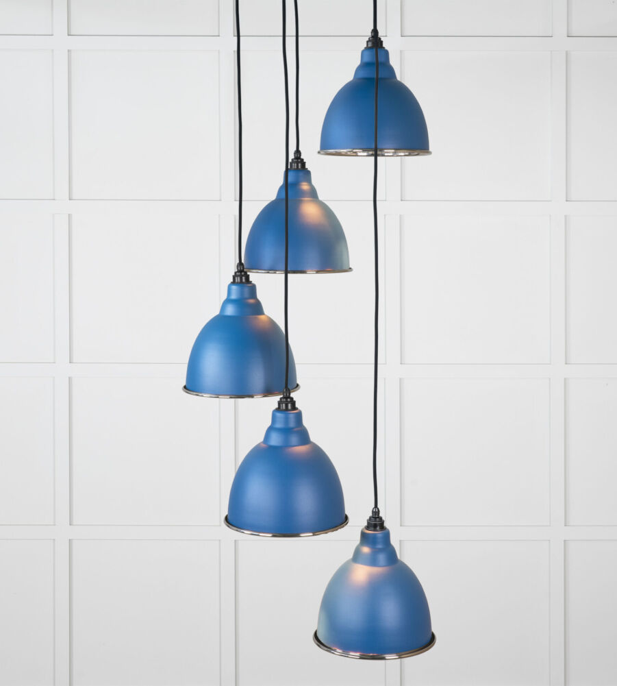 From The Anvil Hammered Nickel Brindley Cluster Pendant in Upstream
